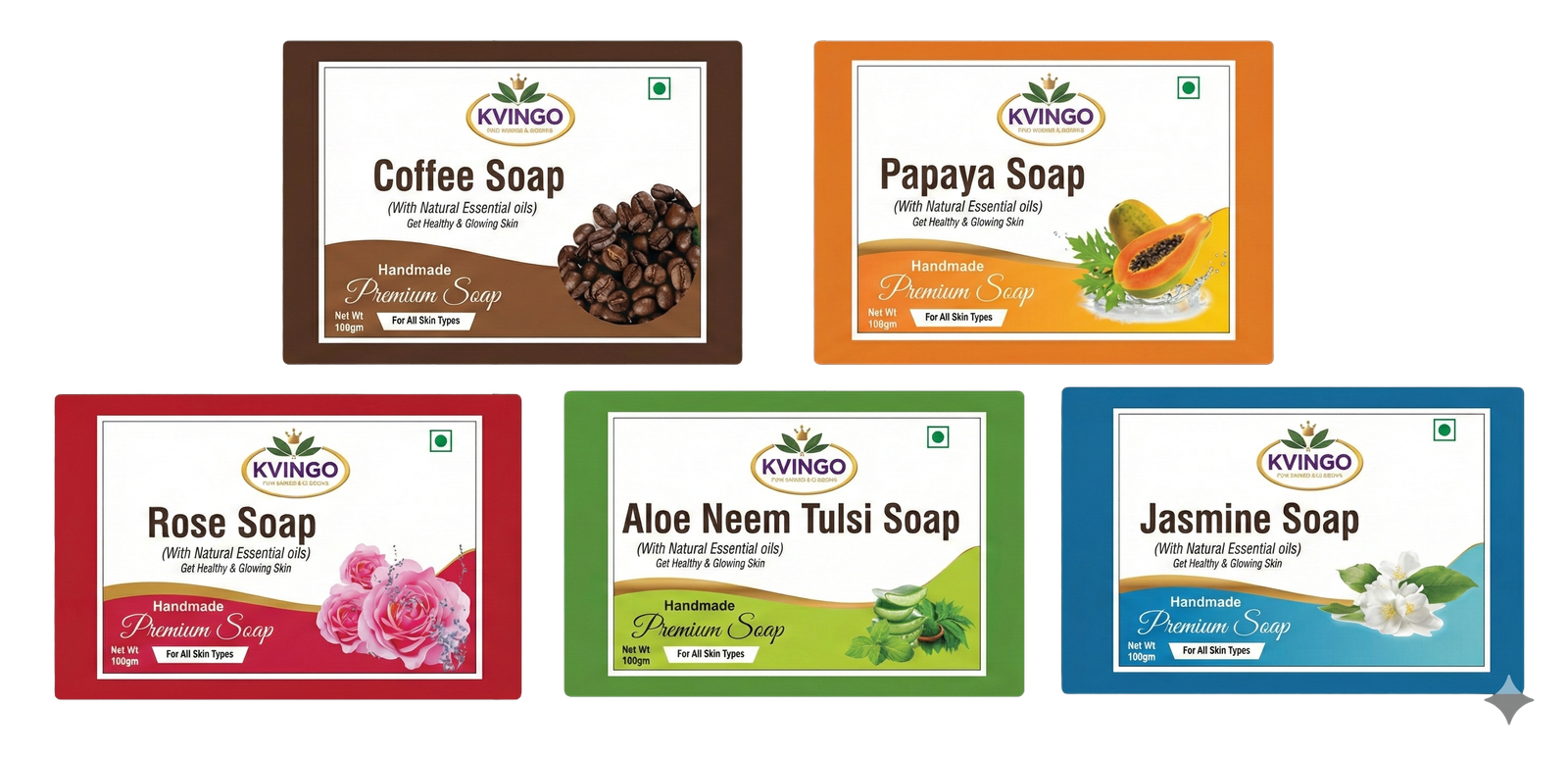 KVINGO 5 Soaps